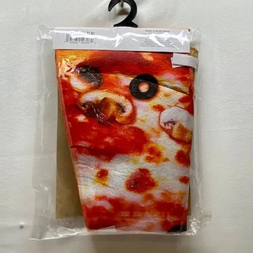Kids‎ Costume Pizza Slice One Size Toy Box Dress Up 3D Accent Pepperoni 3+ NWT